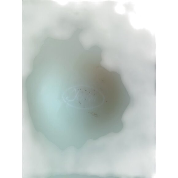 Fenton Lidded Uranium Glass Compote Dish With Water Lily  Motif - Picture 12 of 16